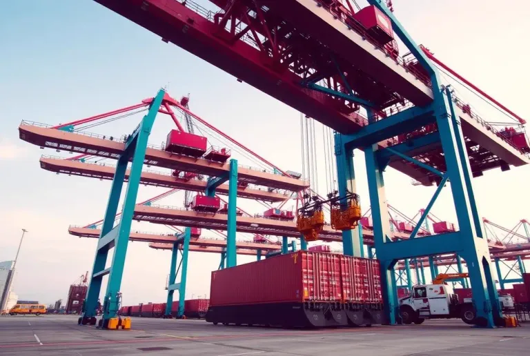 From berth to gate: how a container moves through a port